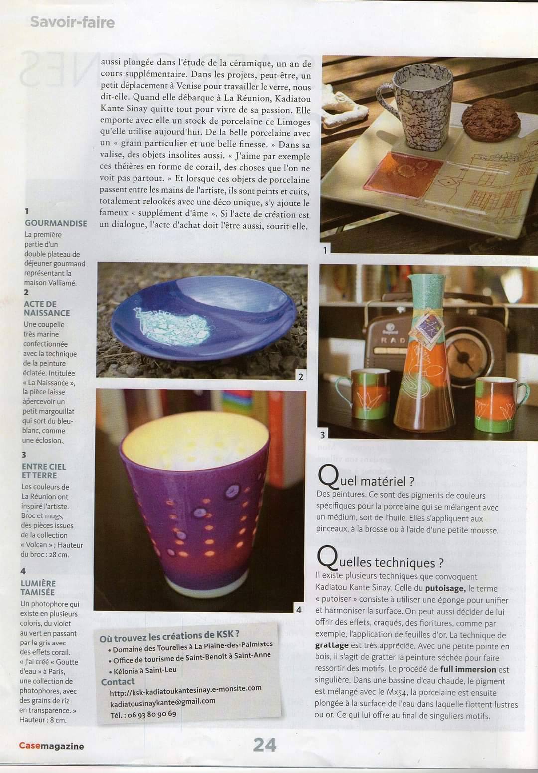 Sute à l'article Femme magasine JIR - Ile de la Réunion